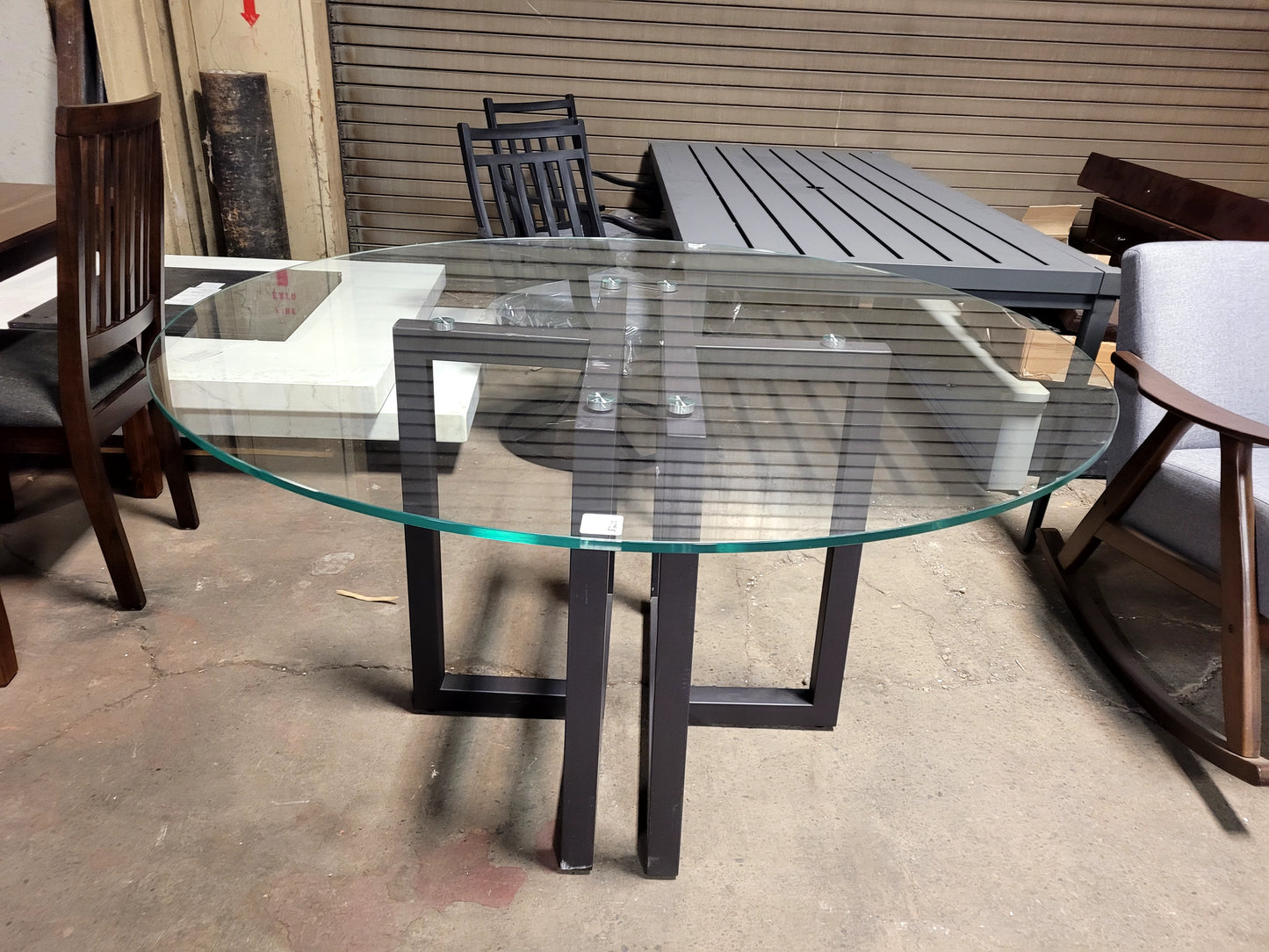 Emila Round Glass Table