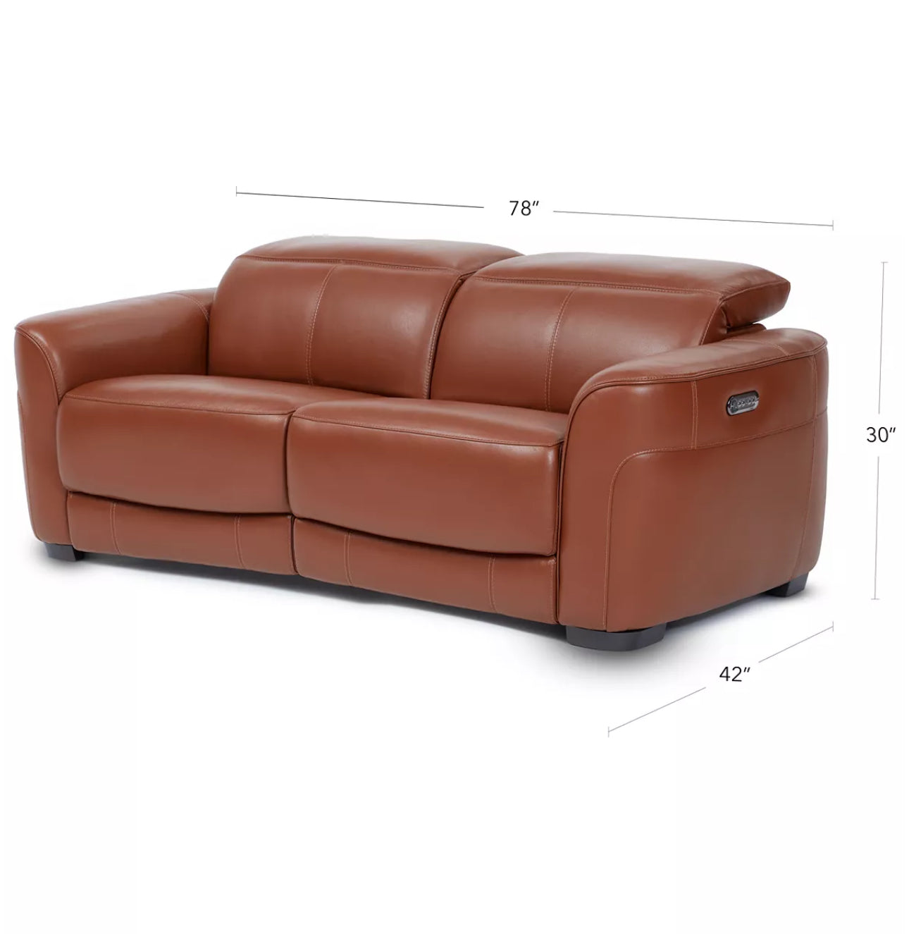 Lexanna 2-Pc. Leather Sofa with 2 Power Motion Recliners