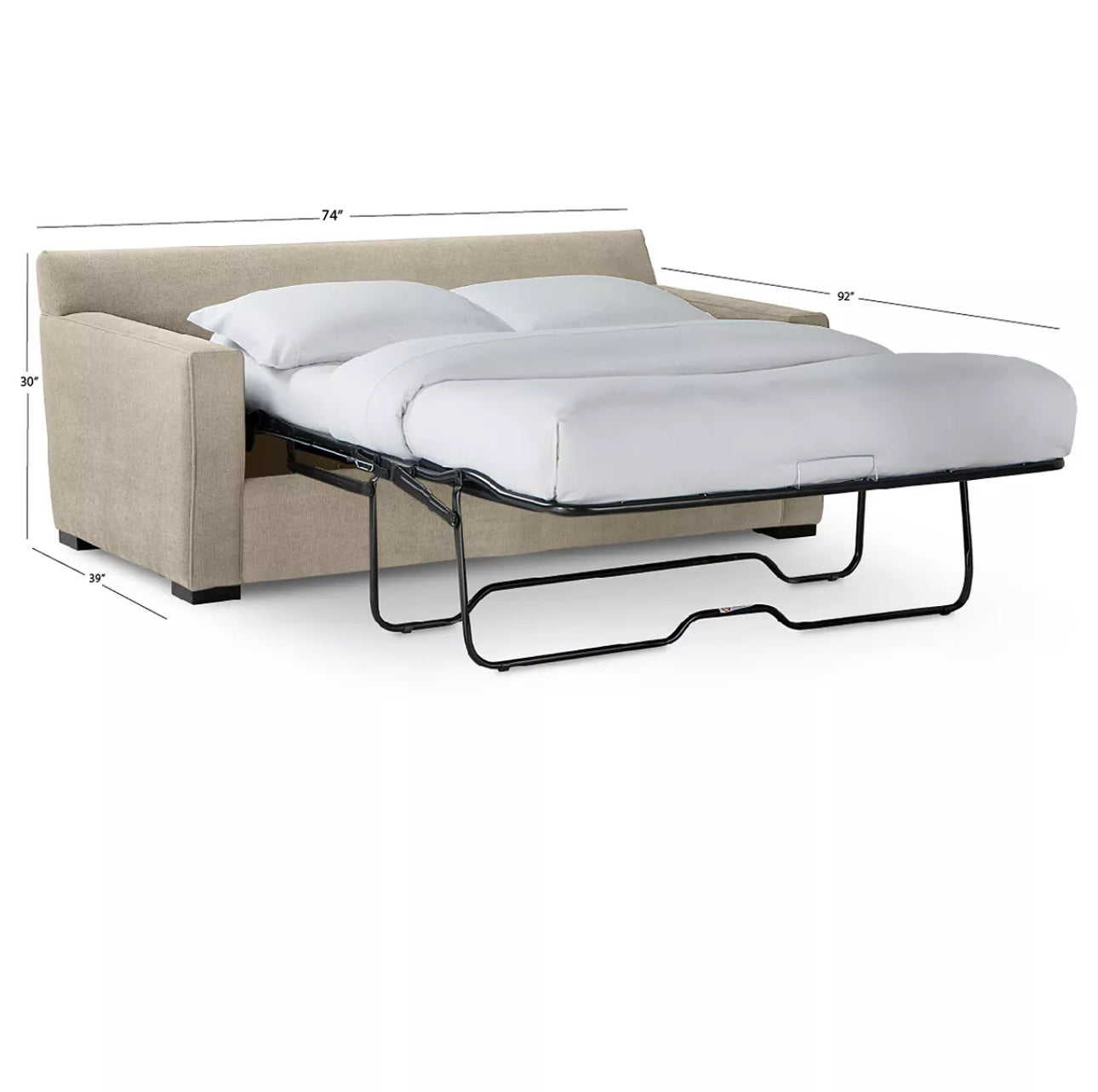 Radley 74" Fabric Full Sleeper Sofa Bed