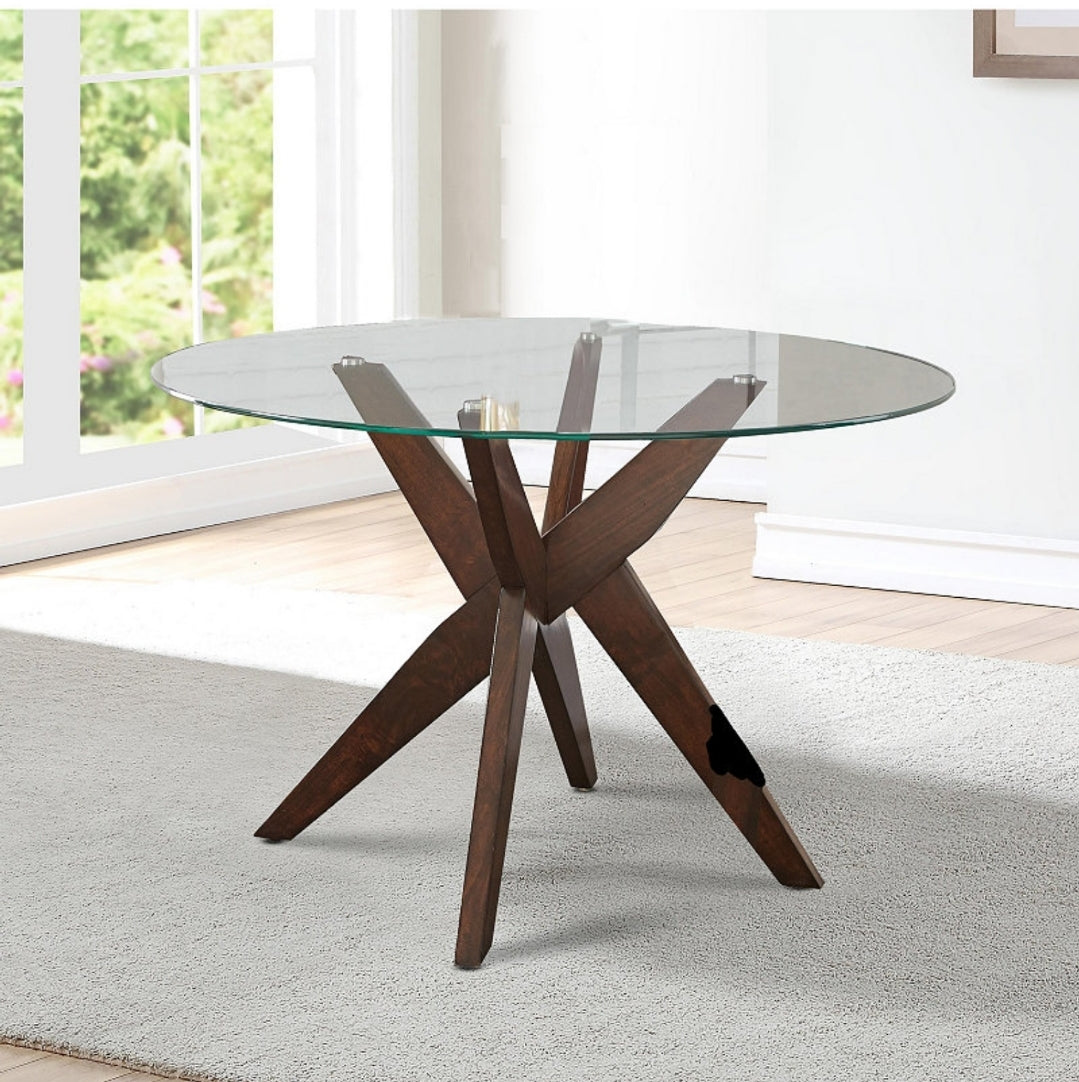 Amy Round Glass Table