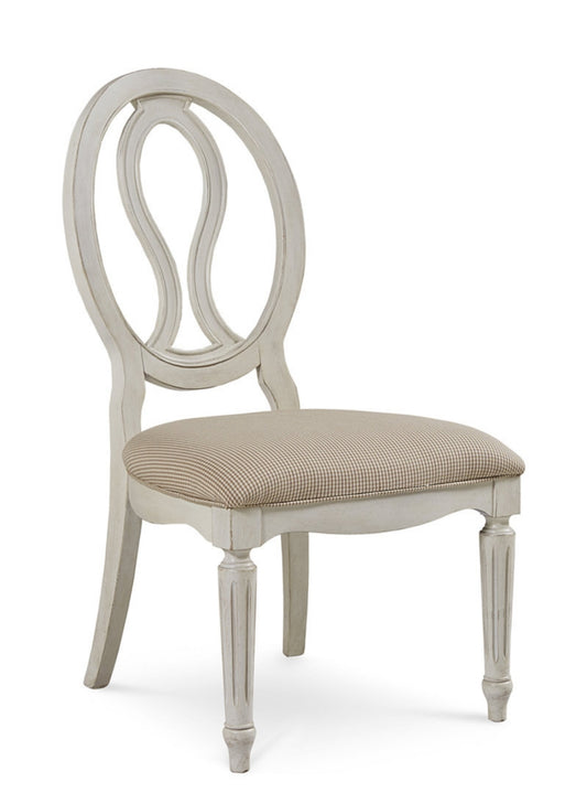 Sag Harbor Round Pierced Back Side Chair (Cotton)