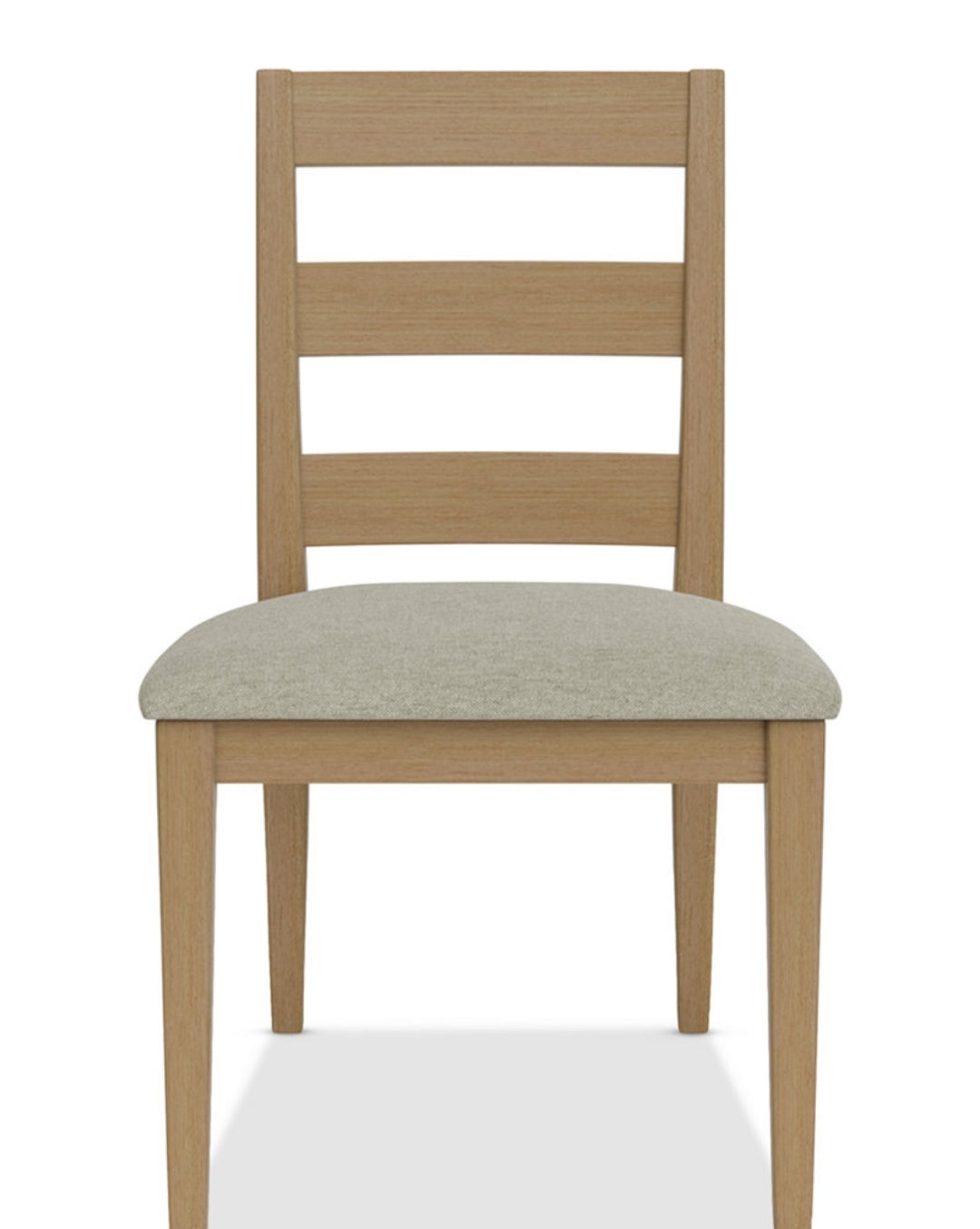 Davie Dining Side Chair with Upholstered Seat (Pale Oak)