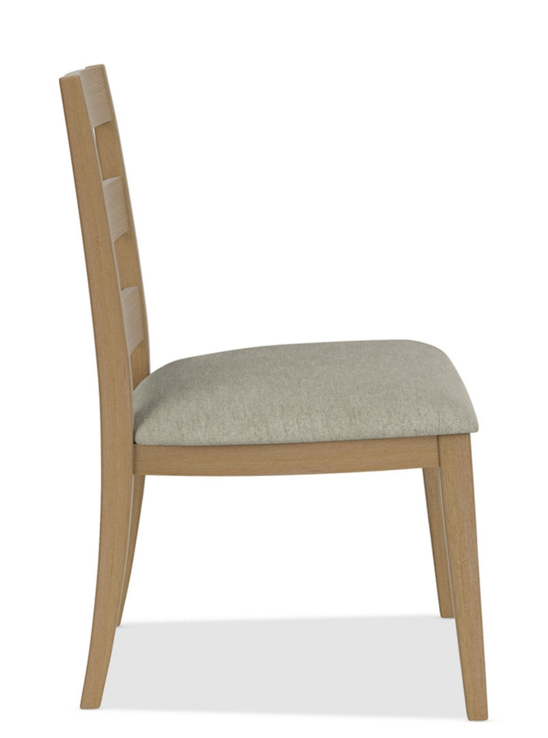 Davie Dining Side Chair with Upholstered Seat (Pale Oak)