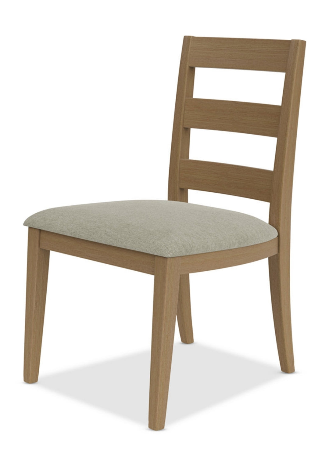 Davie Dining Side Chair with Upholstered Seat (Pale Oak)