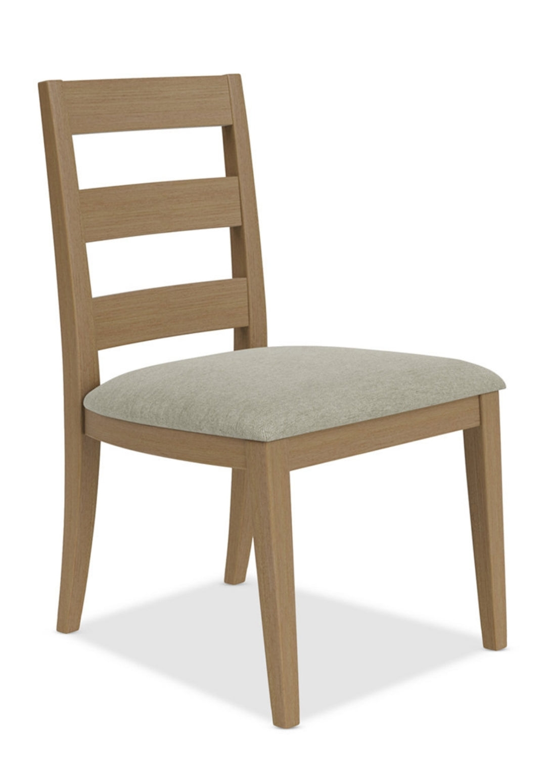 Davie Dining Side Chair with Upholstered Seat (Pale Oak)