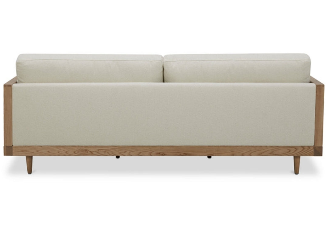 Kellsie 87" Fabric Sofa (Ivory)