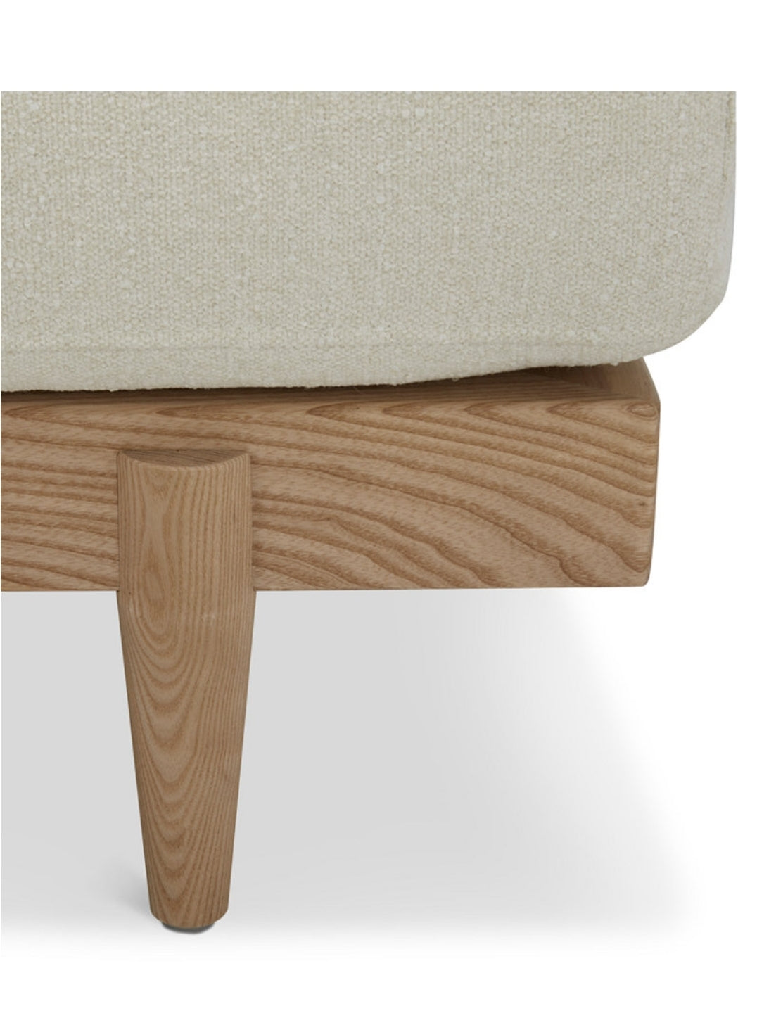 Kellsie 87" Fabric Sofa (Ivory)