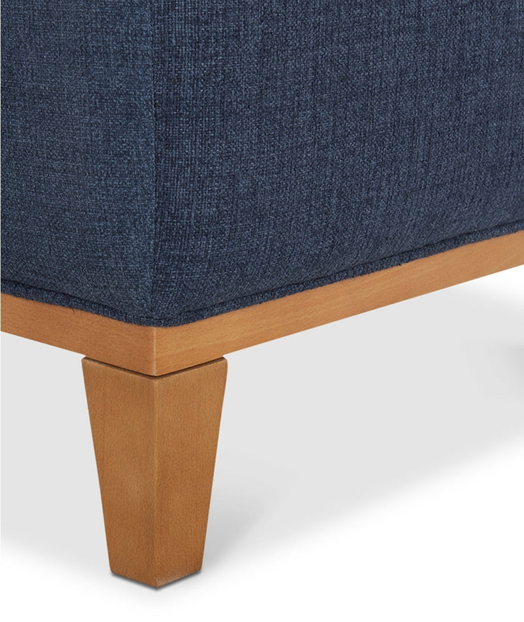 Jollene Fabric Storage Cocktail Ottoman (Midnight Blue)