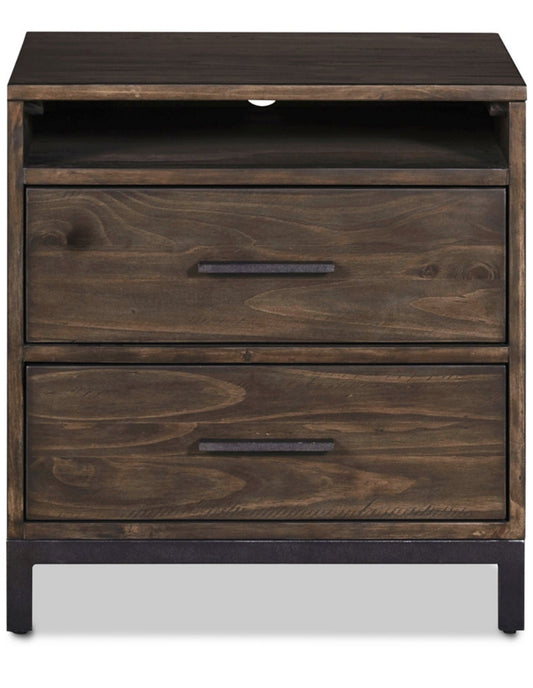 Gatlin Brown Nightstand (Dark Brown)