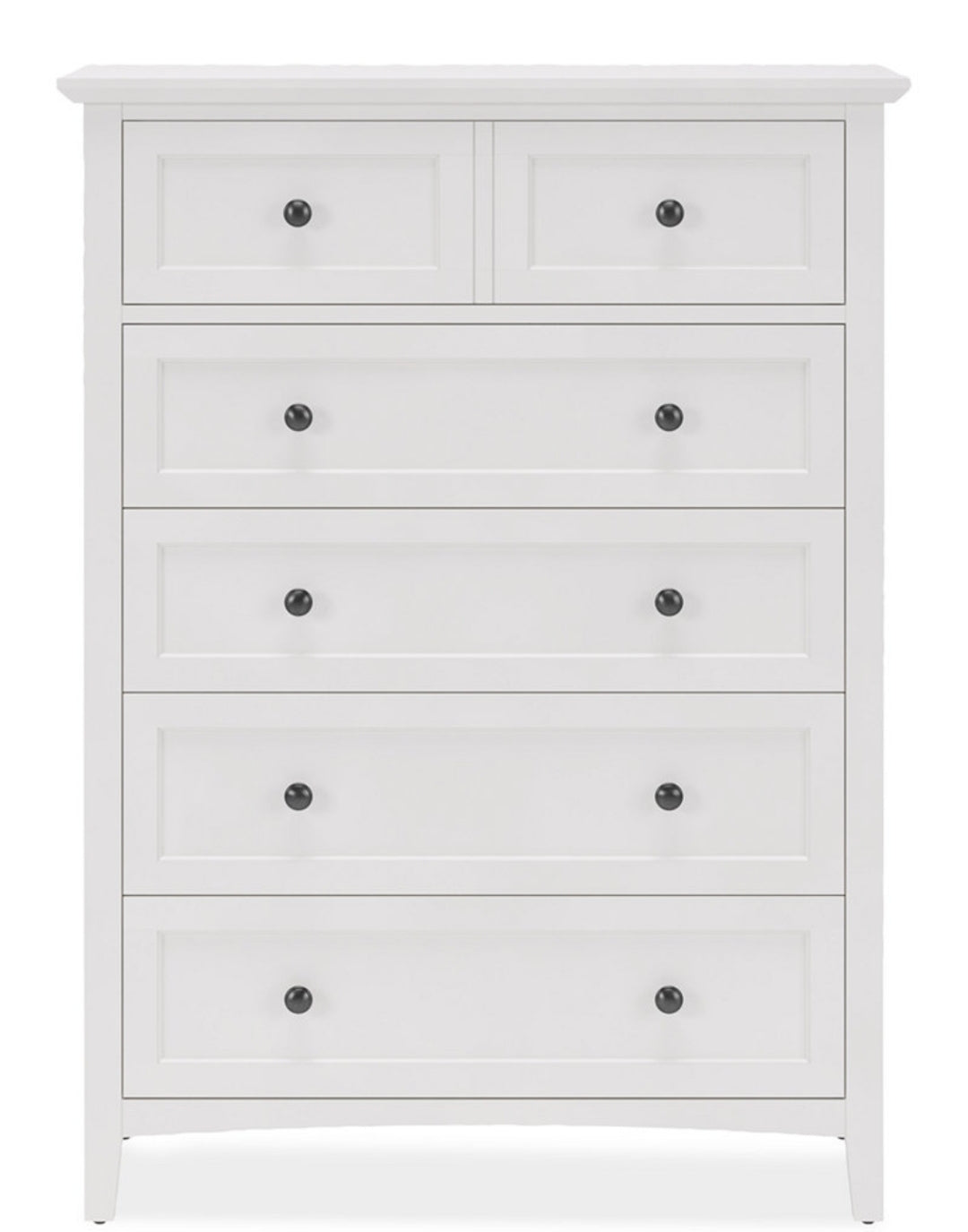 Hedworth Chest (White) 5 Drawer