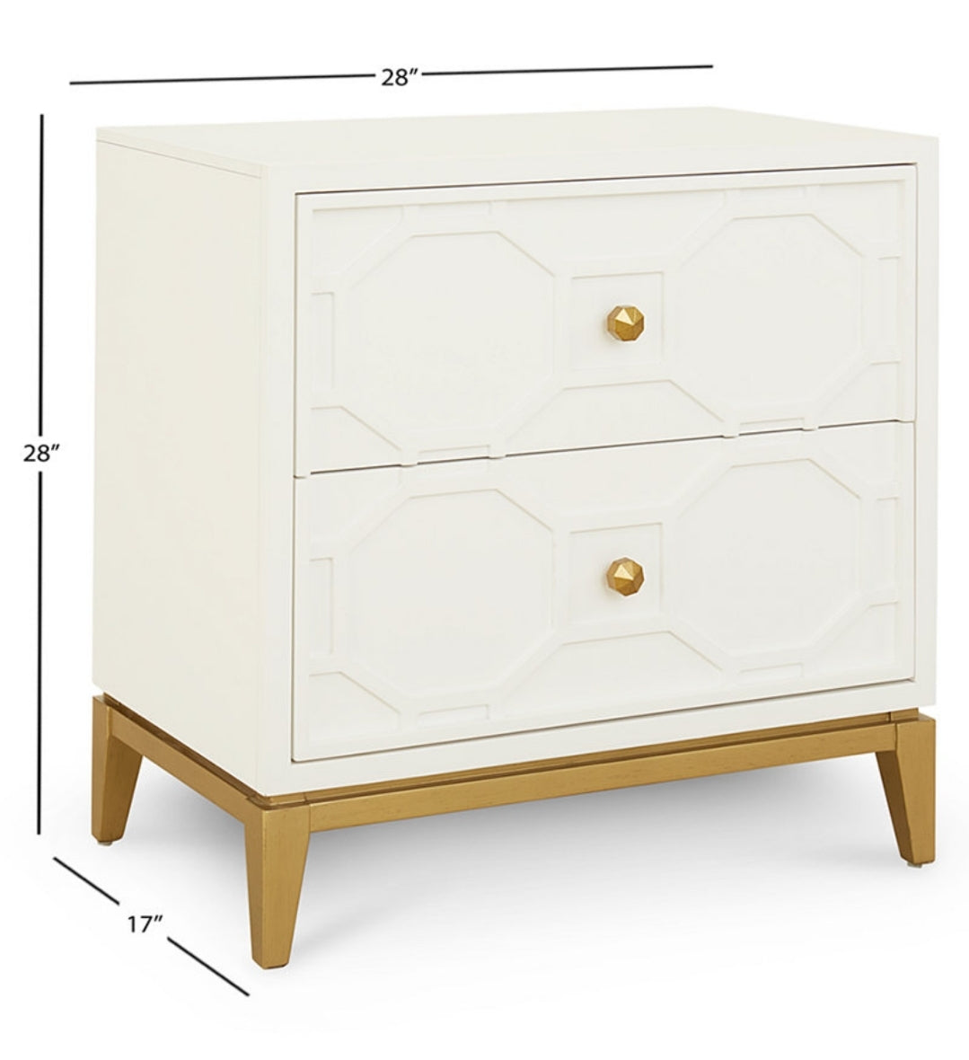 Rachael Ray Chelsea 2 Drawer Nightstand