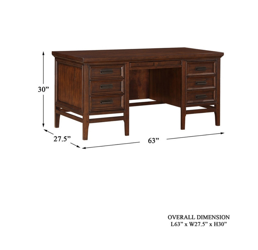 Caruth Executive Desk (Brown)