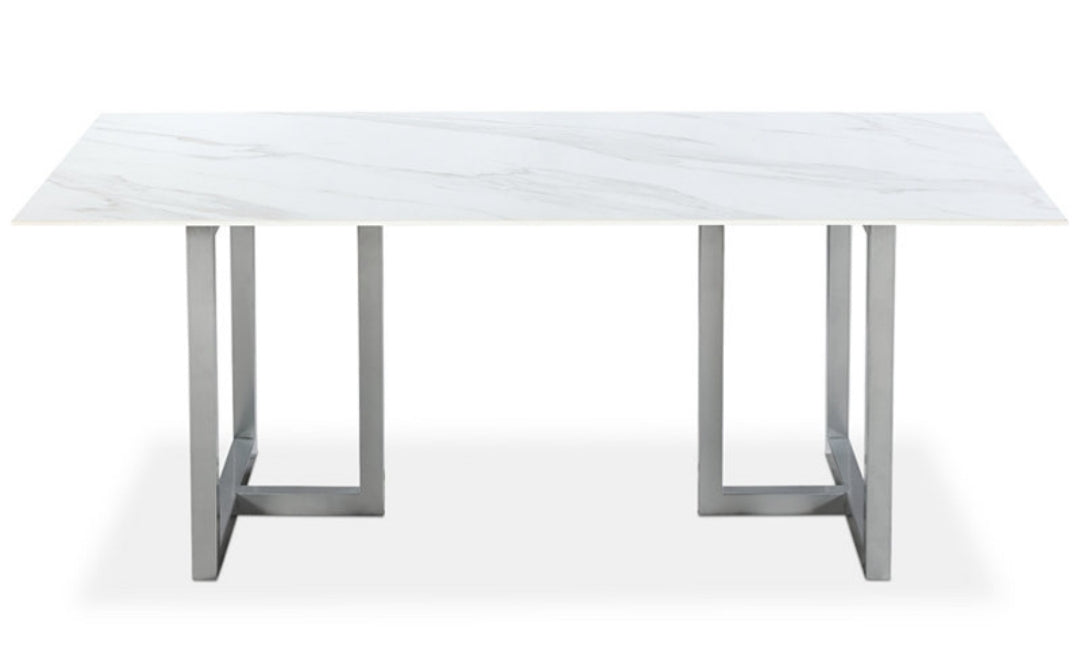 Emila 78" Rectangle Sintered Stone Dining Table