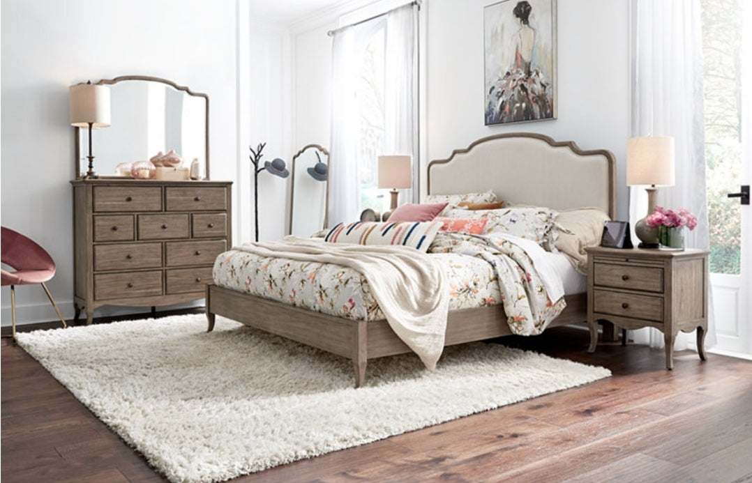 Provence Upholstered King Bed