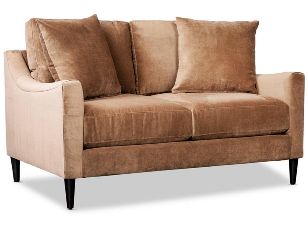 Iliza 61" Fabric Loveseat (Tan)