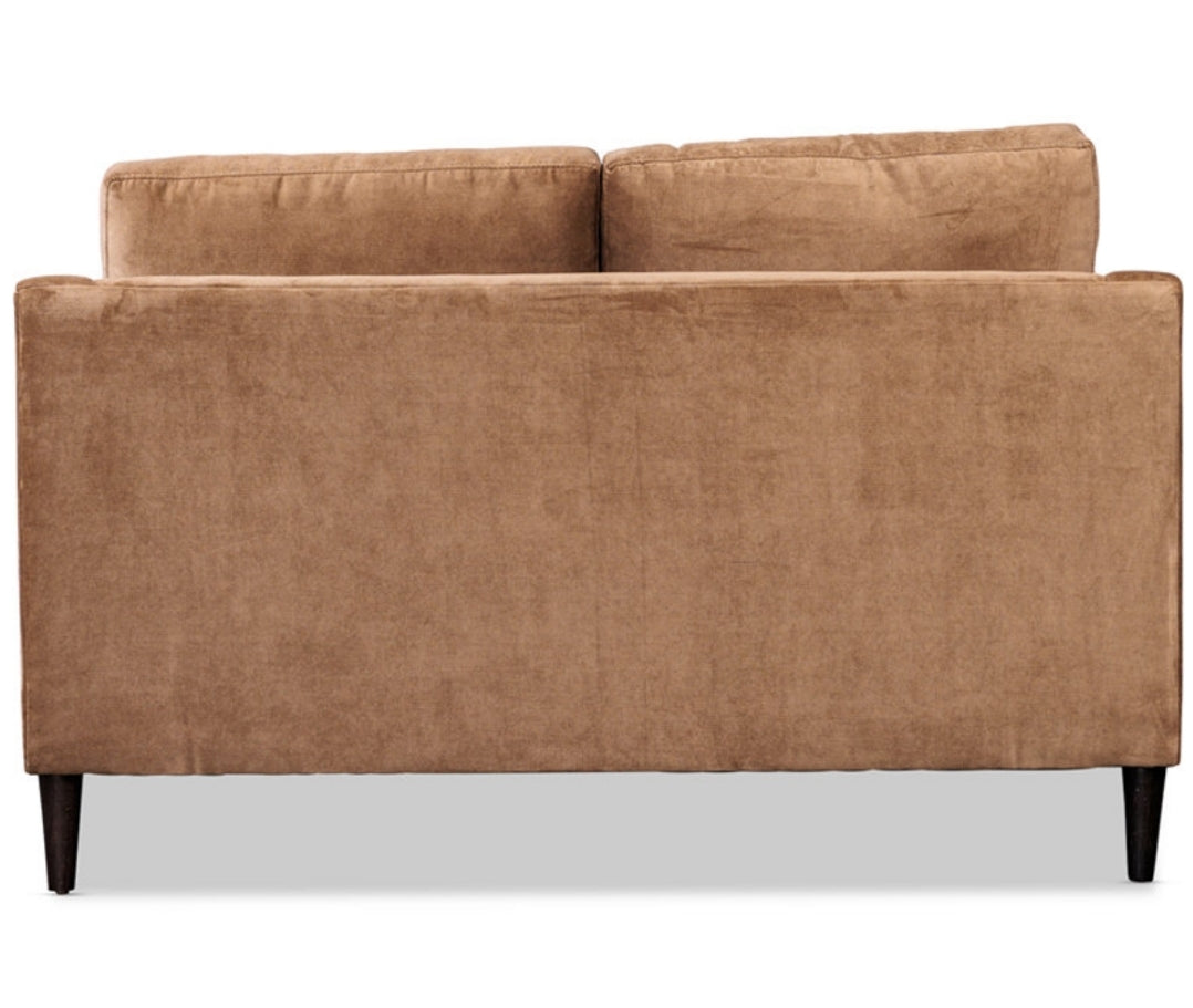 Iliza 61" Fabric Loveseat (Tan)