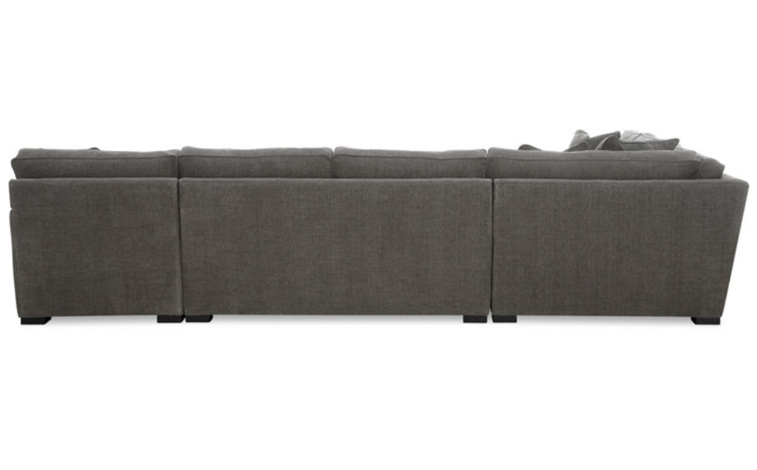 Radley 5-Piece Fabric Chaise Sectional Sofa (Heavenly Mocha Grey)