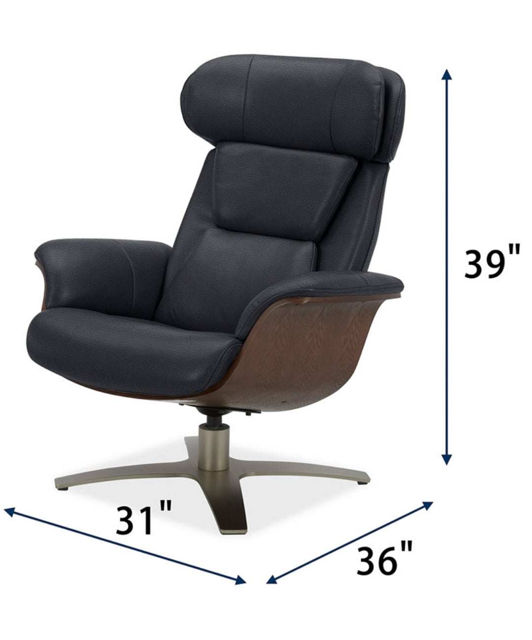 Janer Leather Swivel Chair