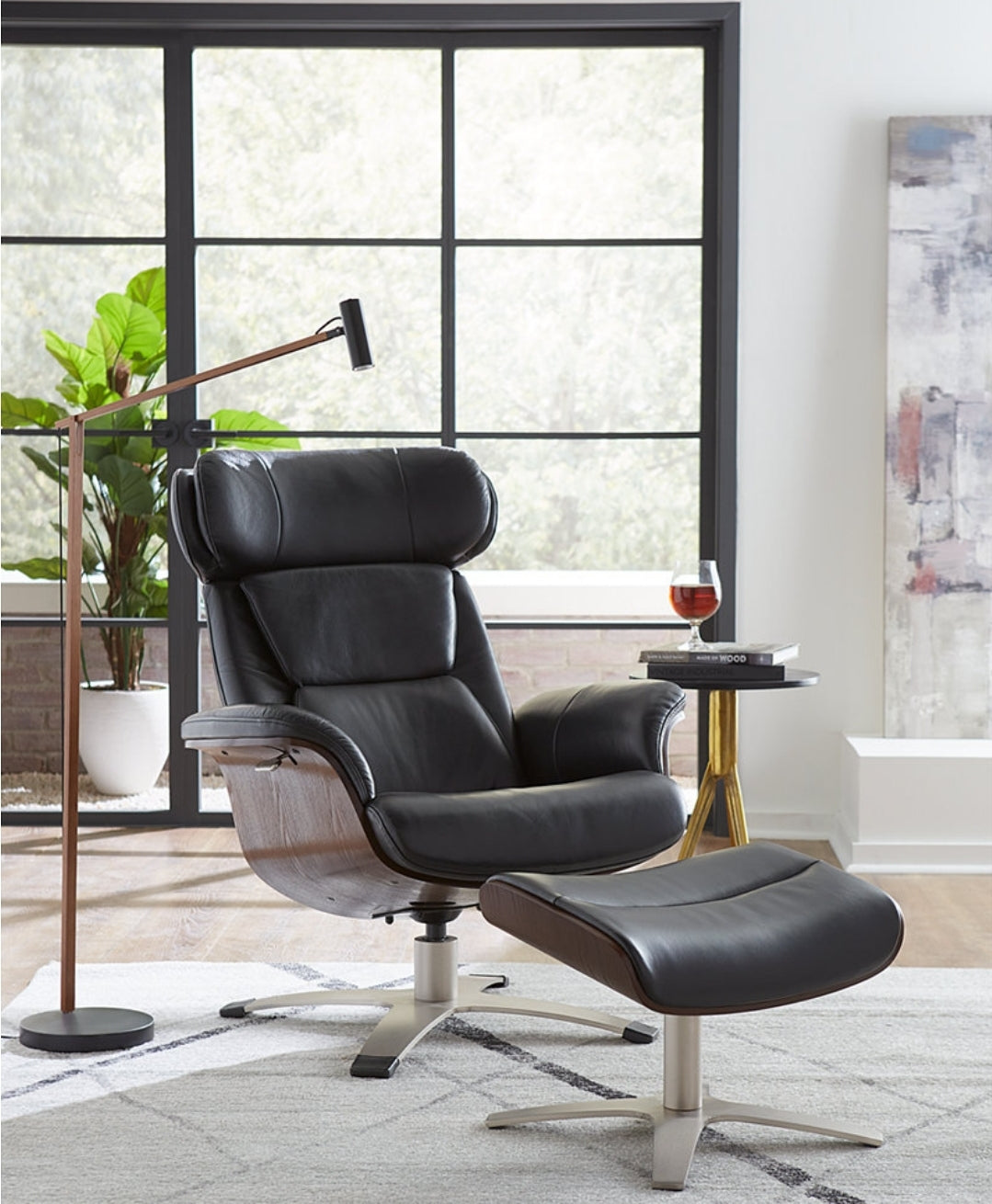 Janer Leather Swivel Chair