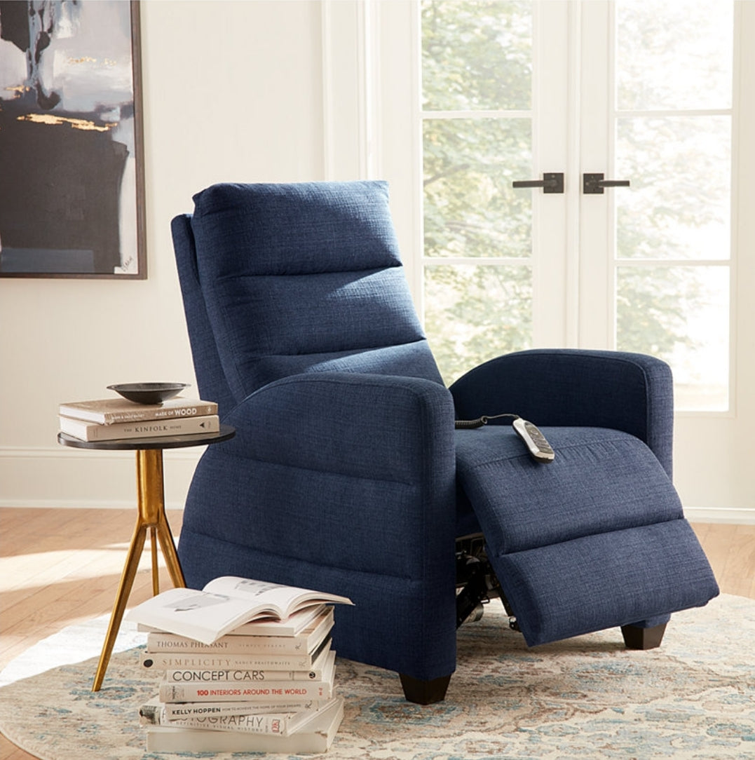 Carran 31" Zero Gravity Fabric Recliner (Blue)