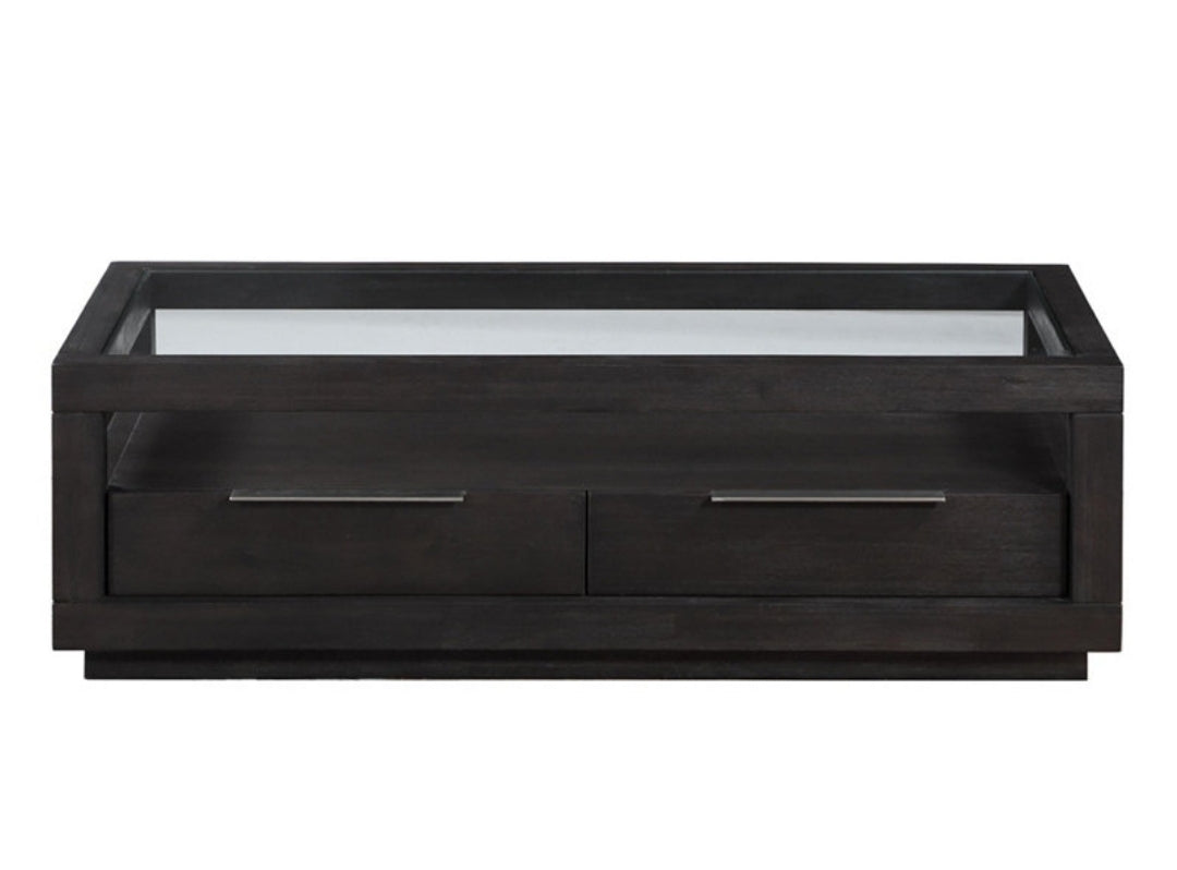 Tivie 54" Wood Coffee Table (Basalt Gray)