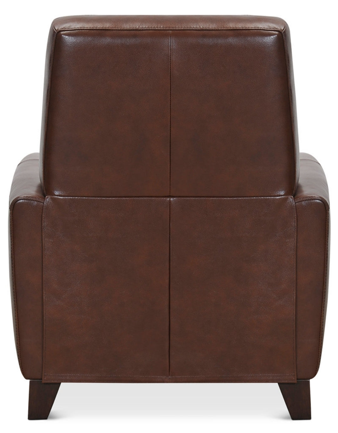 Brayna 35" Classic Leather Pushback Recliner (Brown)