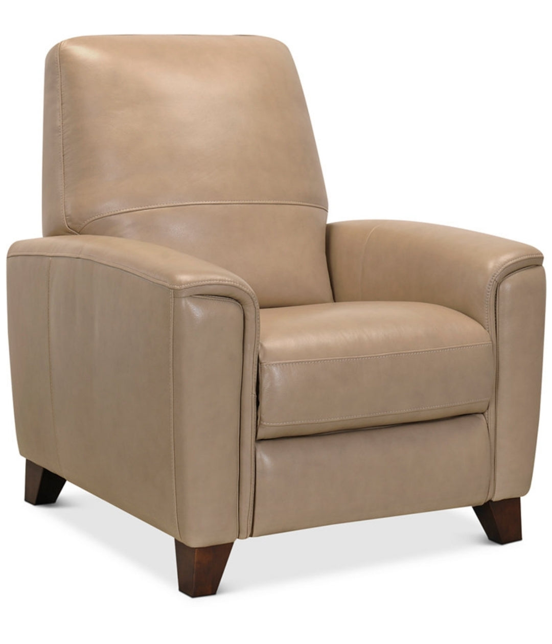 Brayna 35" Classic Leather Pushback Recliner (Classico Taupe)