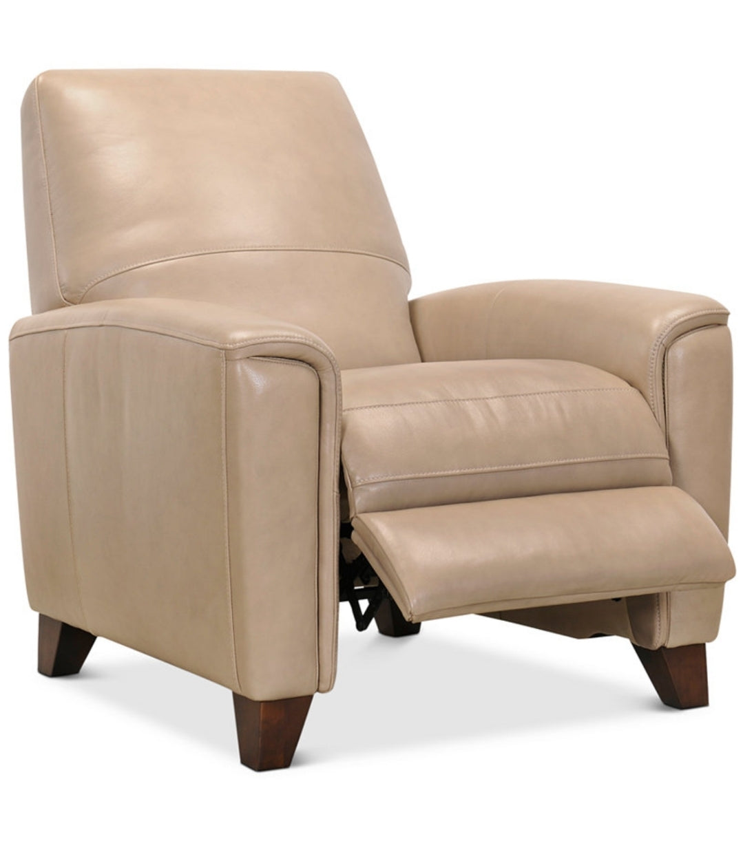 Brayna 35" Classic Leather Pushback Recliner (Classico Taupe)