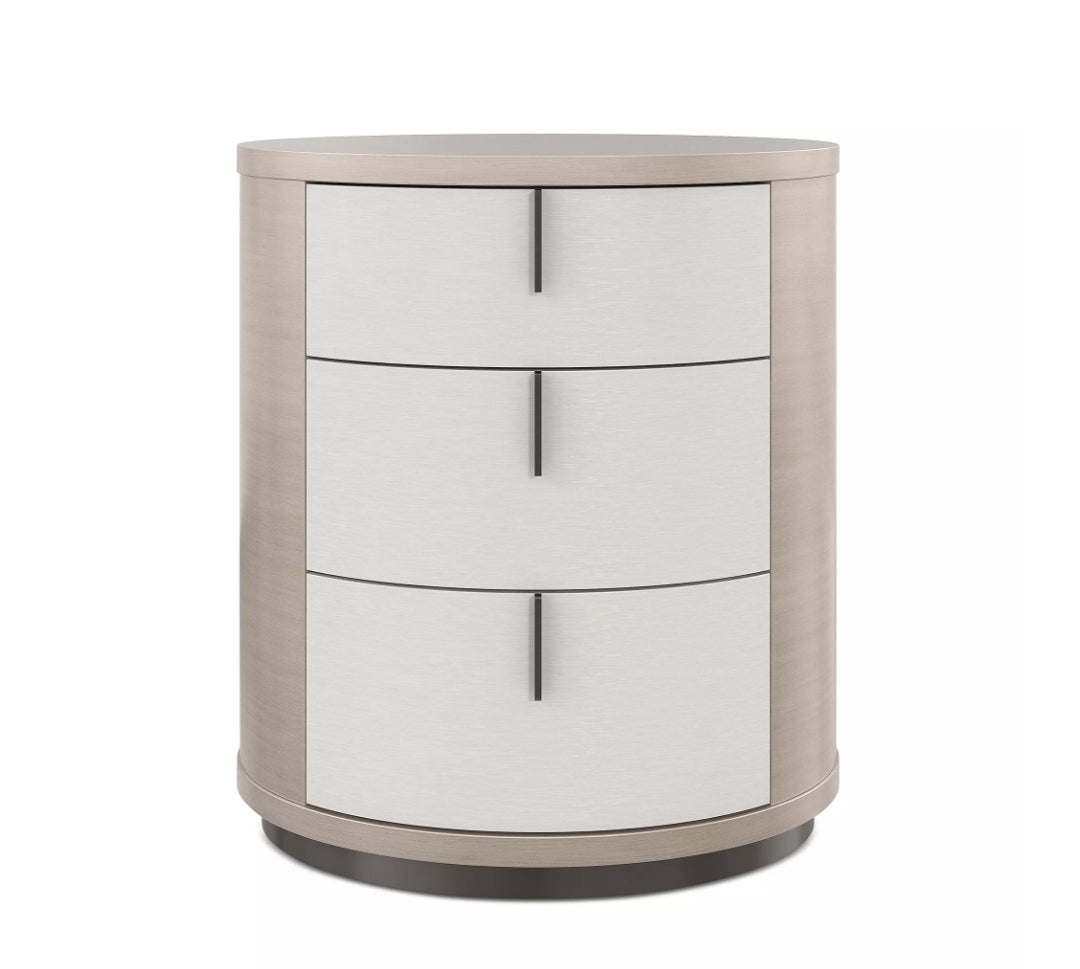 Caracole
Wandering Three Drawer Oval Nightstand