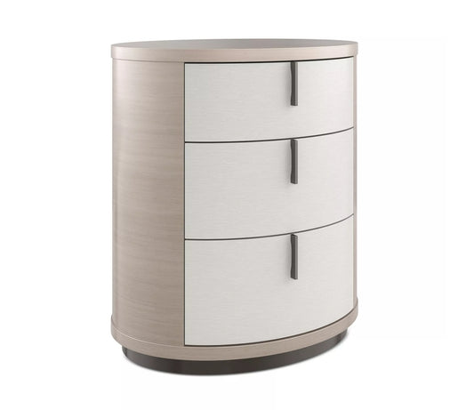 Caracole
Wandering Three Drawer Oval Nightstand