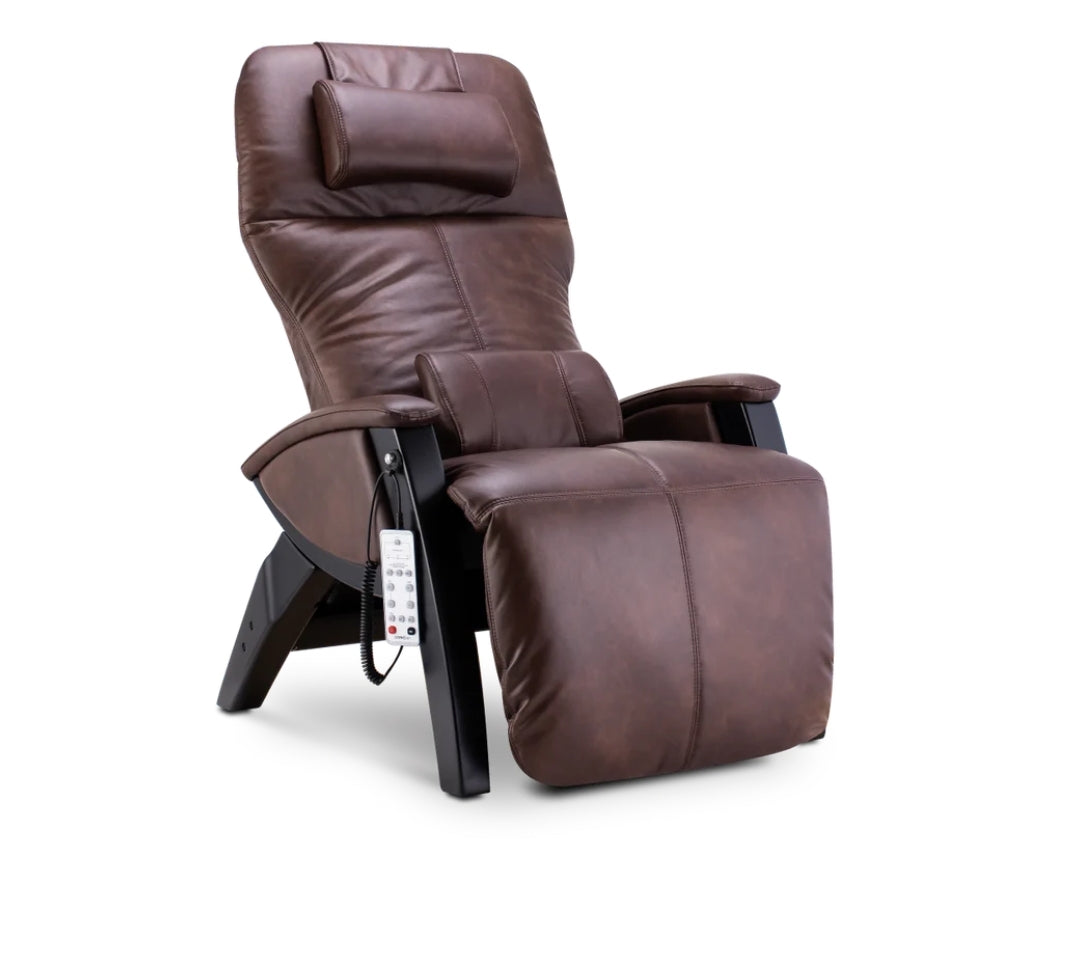 Svago ZGR Zero Gravity Recliner (Chestnut & Blk Wood)