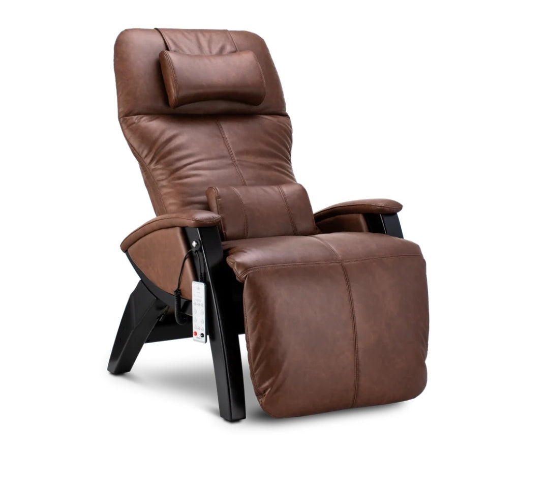 ZGR Zero Gravity Recliner (Cognac & Blk Wood)