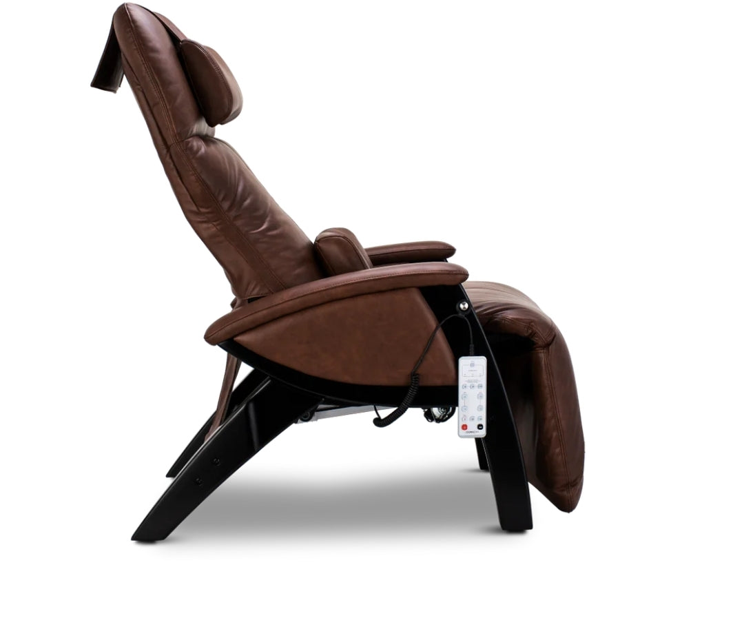 ZGR Zero Gravity Recliner (Cognac & Blk Wood)