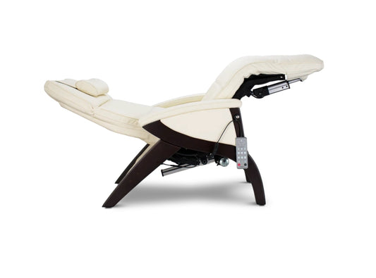 Svago Newton Zero Gravity Recliner (Ivory & Dark Walnut)