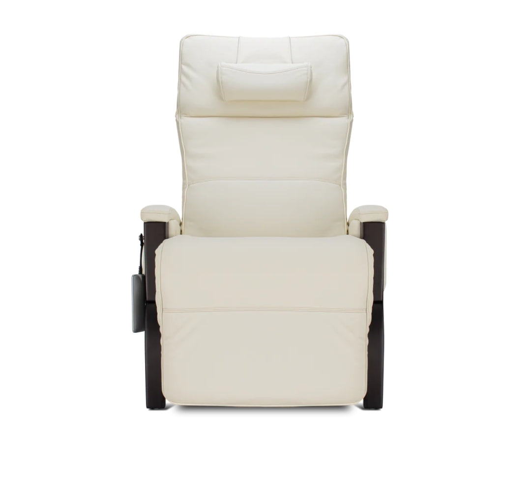 Svago Newton Zero Gravity Recliner (Ivory & Dark Walnut)