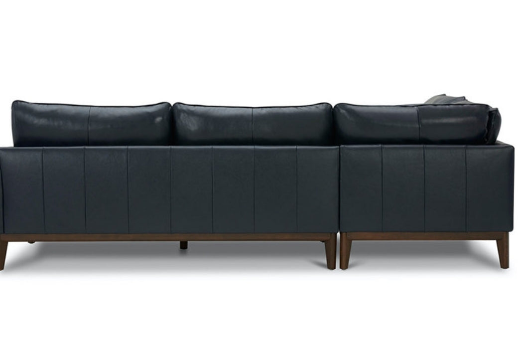 Jollene Leather 2-Pc. Sectional with Chaise