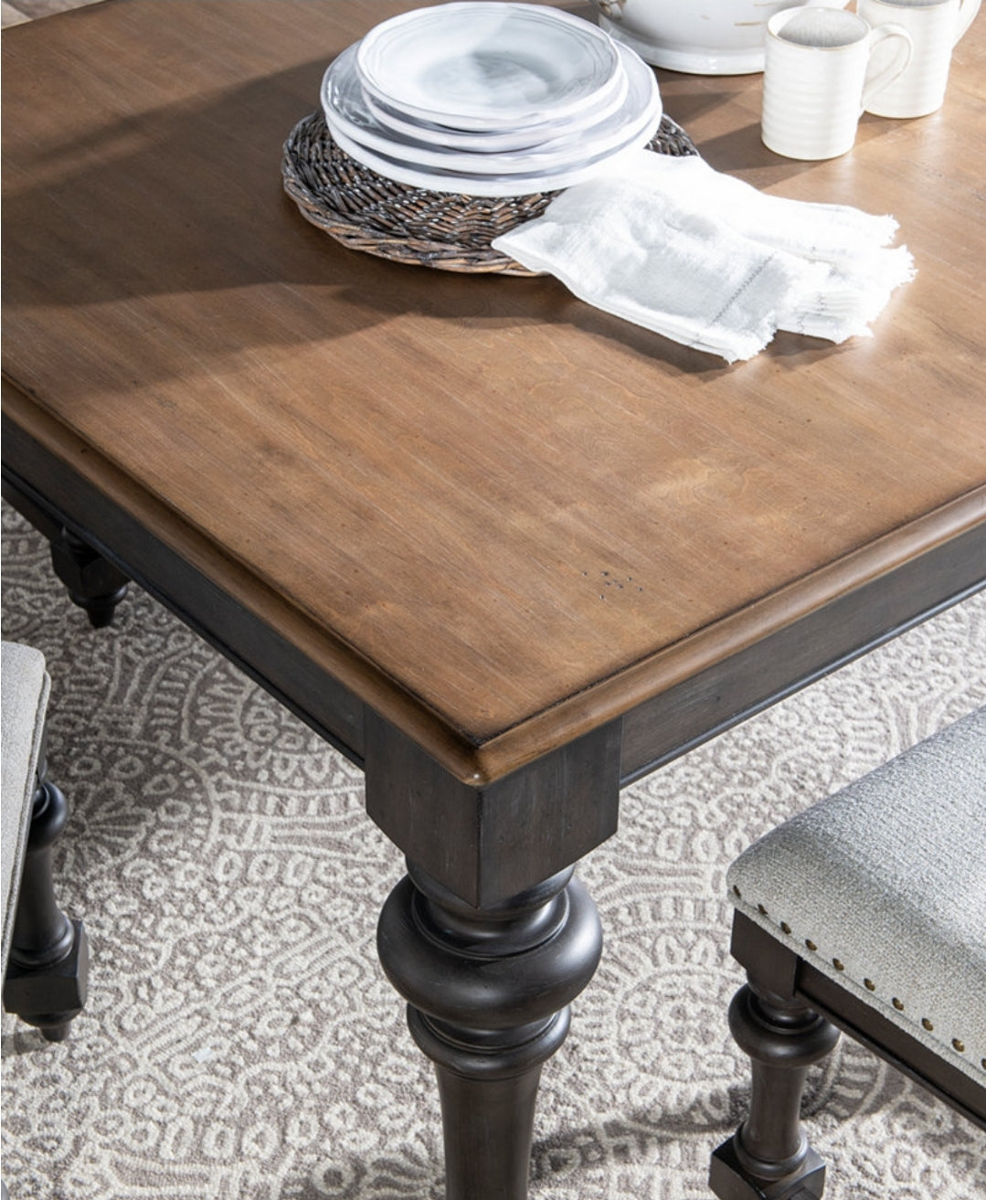 Mandeville Dining Rectangular Table (Brown)