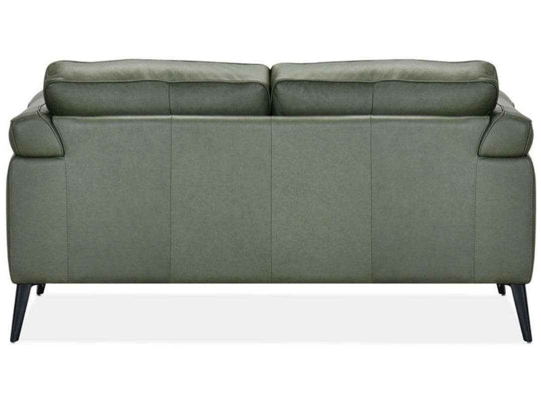 Keery 70" Leather Loveseat (Moss)