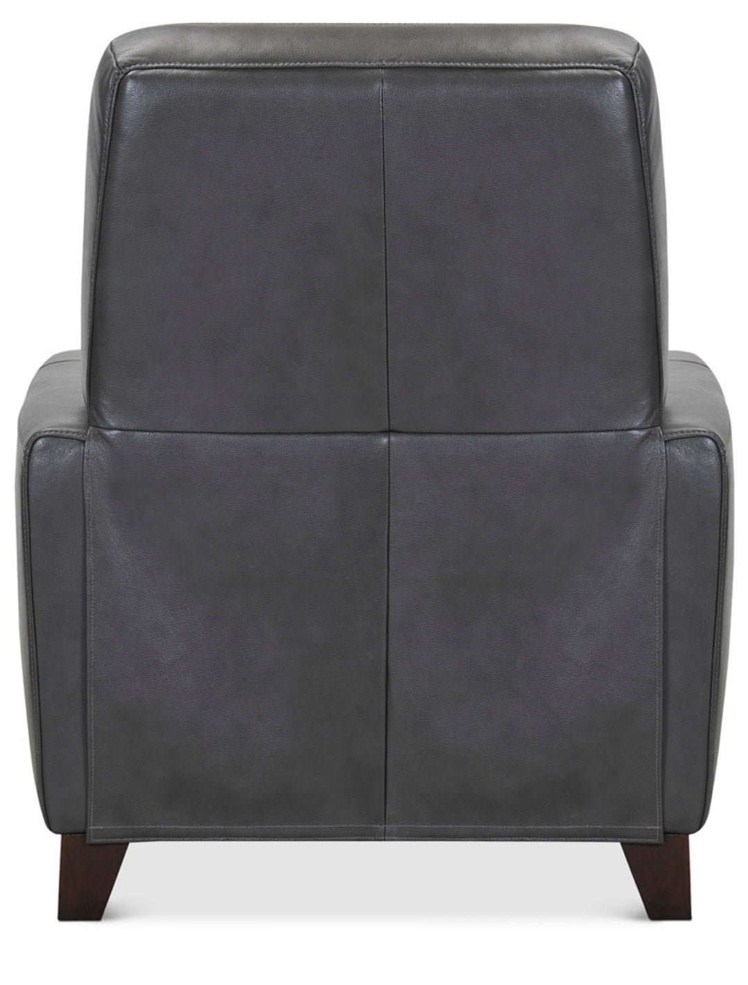 Brayna 35" Classic Leather Pushback Recliner (Charcoal)