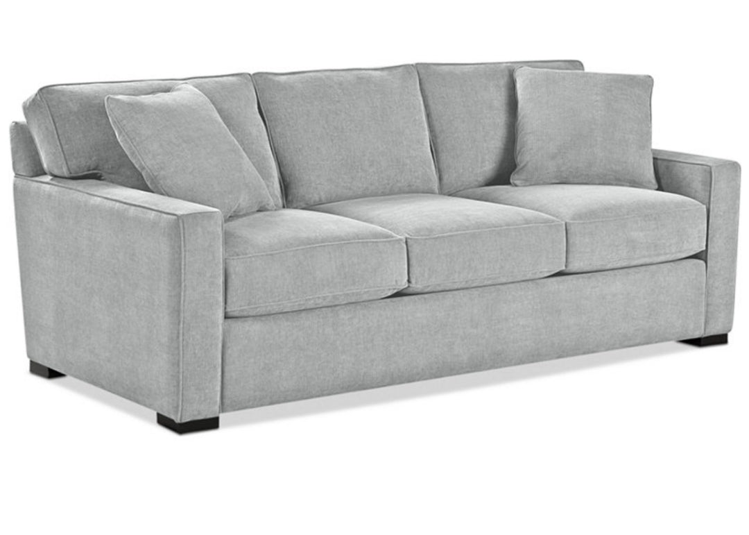 Radley 86" Fabric Sofa (Heavenly Cinder Grey)