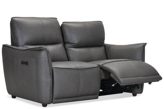 Polner 63" Leather Power Motion Loveseat