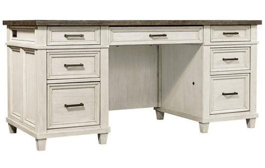 Dawnwood Home Office Desk (Aged Ivory)