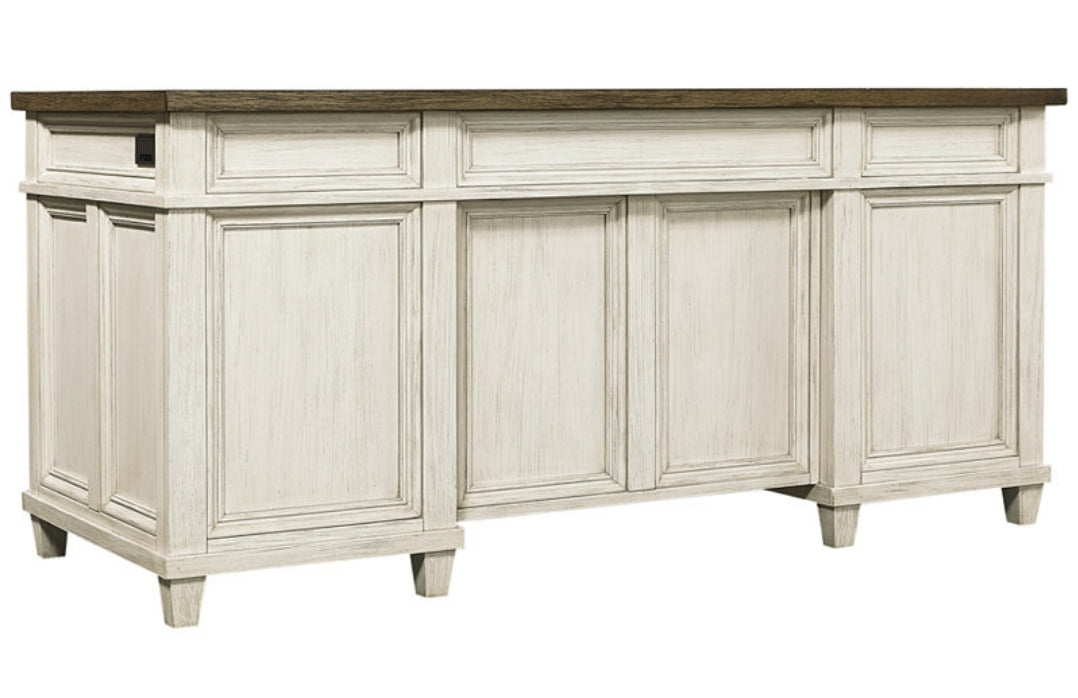 Dawnwood Home Office Desk (Aged Ivory)