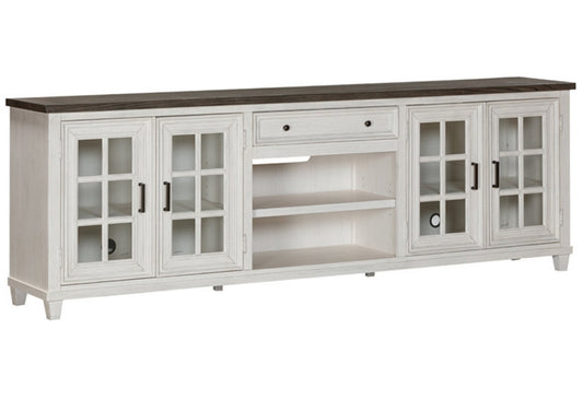 96" Dawnwood TV Console (White)