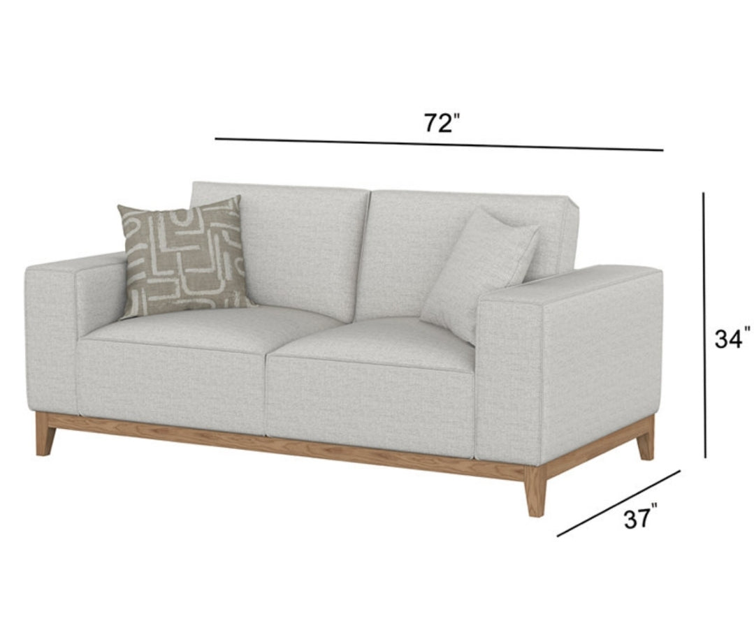 Rosecrans 72" Fabric Apartment Sofa (Wheat)