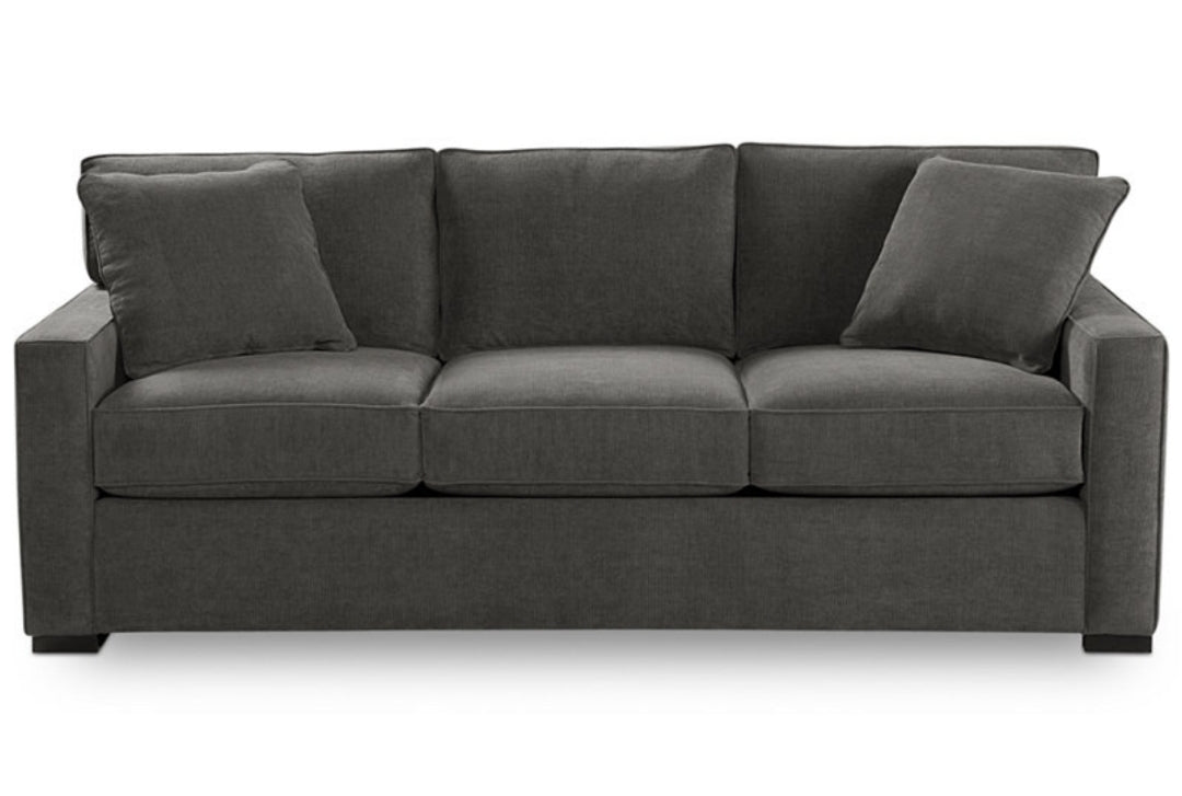 Radley 86" Fabric Sofa (Heavenly Mocha Grey)