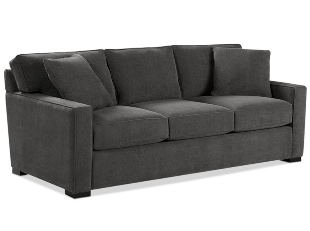 Radley 86" Fabric Sofa (Heavenly Mocha Grey)