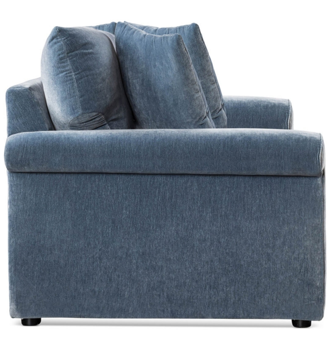 Wrenley 88" Fabric Queen Sleeper Sofa (Amici Denim)