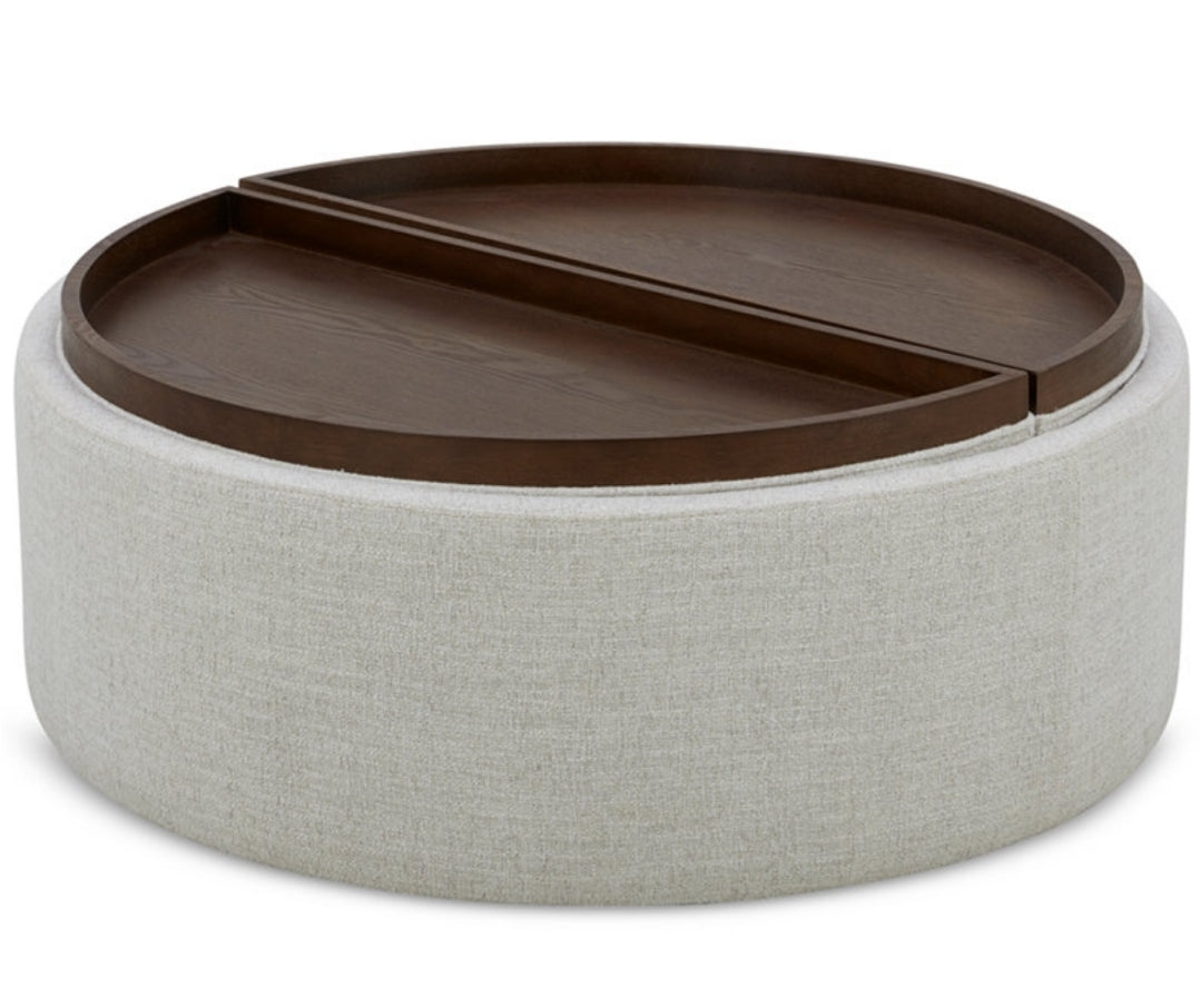 Alrodo Fabric Storage Ottoman