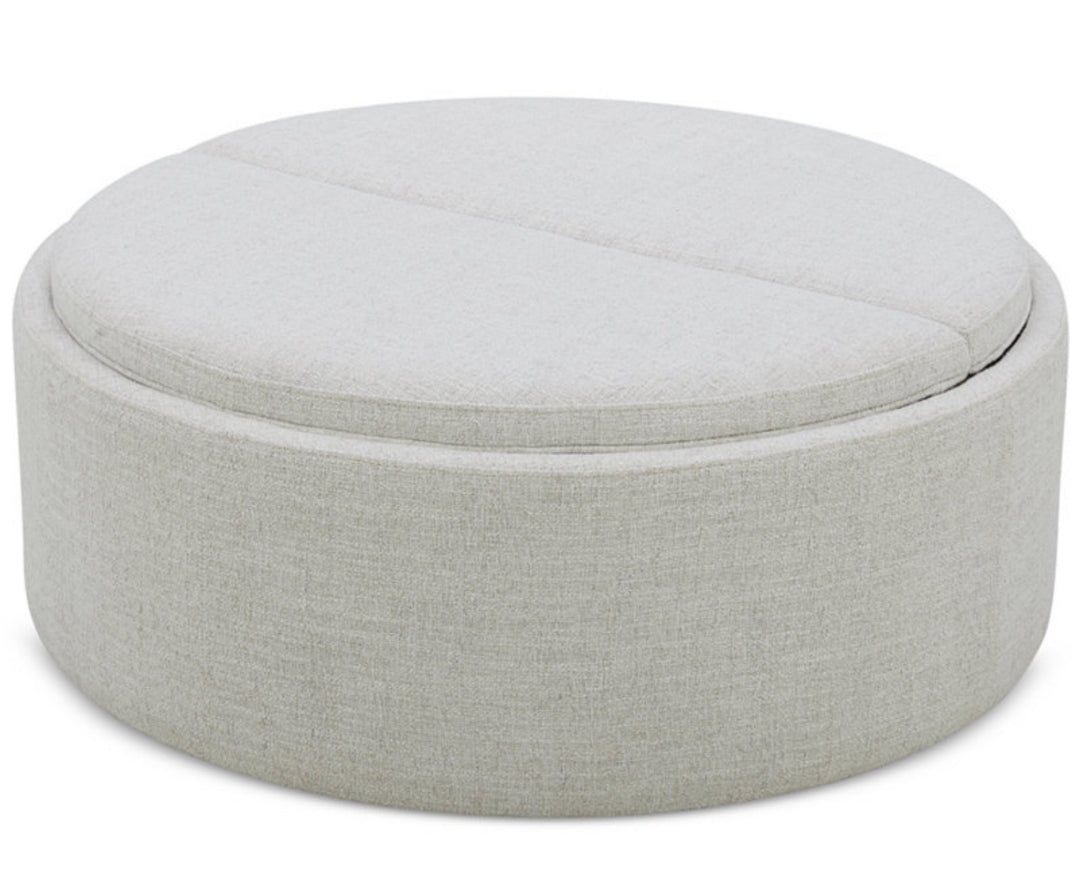 Alrodo Fabric Storage Ottoman